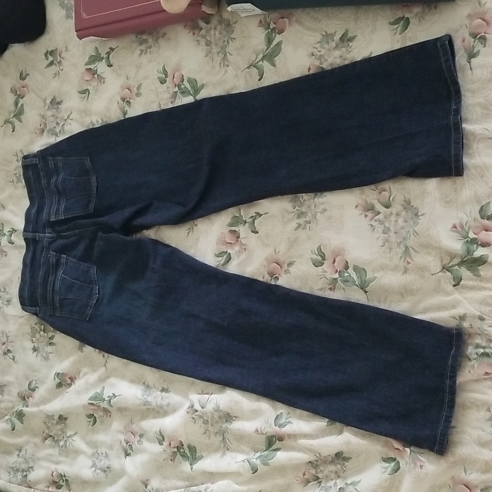 Lee Comfort Waistband Dark Wash Blue Denim Jeans - Picture 2 of 9
